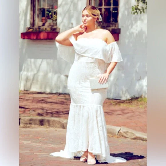 Ashley Stewart | Dresses | Nwt Ashley Stewart Lace Off The Shoulderwedding Dress Size 2mermaidboho | Poshmark Ashley Stewart | Dresses | Nwt Ashley Stewart Lace Off The Shoulderwedding Dress Size 2mermaidboho | Poshmark